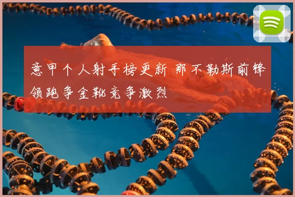 意甲个人射手榜更新 那不勒斯前锋领跑争金靴竞争激烈